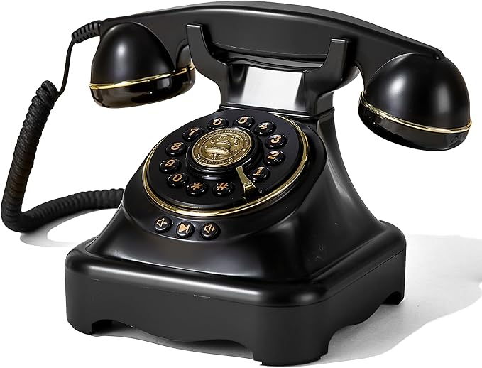 Téléphone livre d’or audio noir